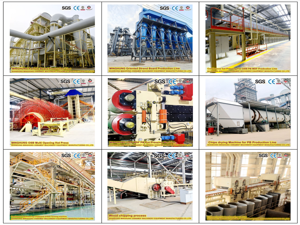China Combard MDF OSB Línea de producción 
