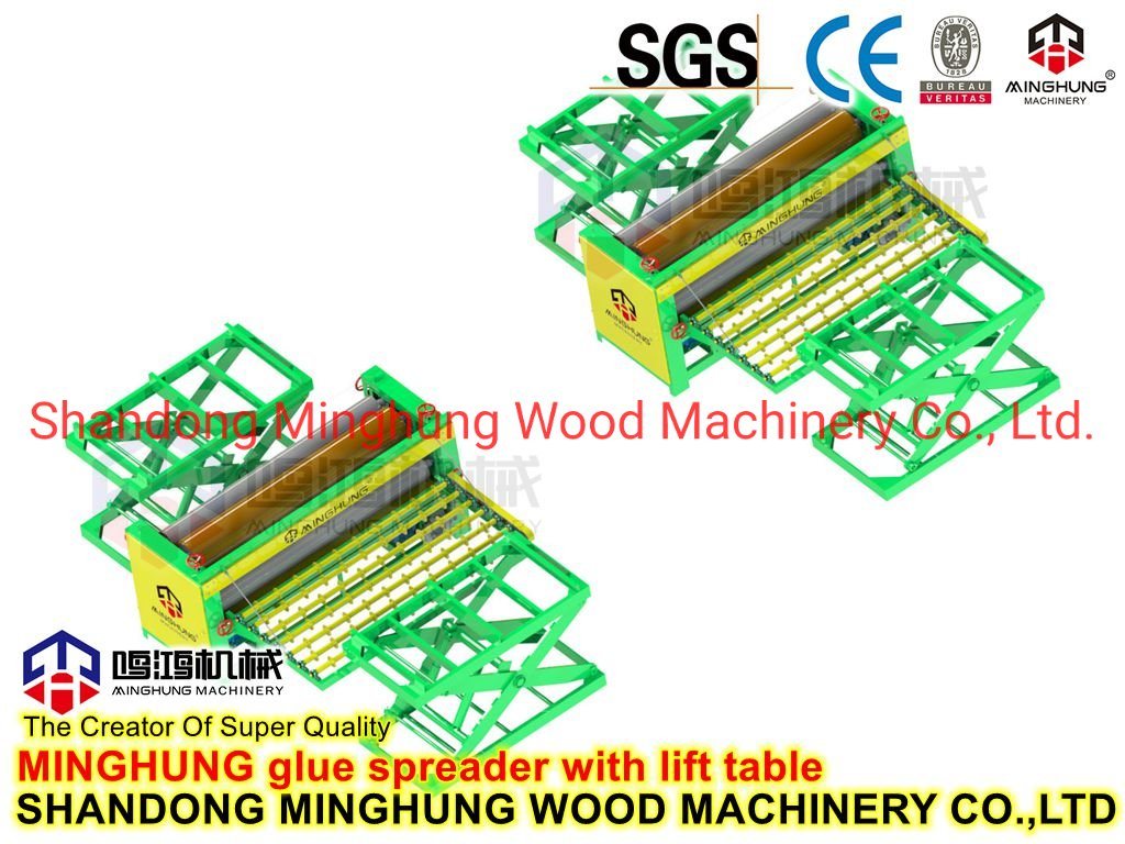 Esparcidor de pegamento de madera contrachapada de chapa de China para la fabricación de madera contrachapada de álamo