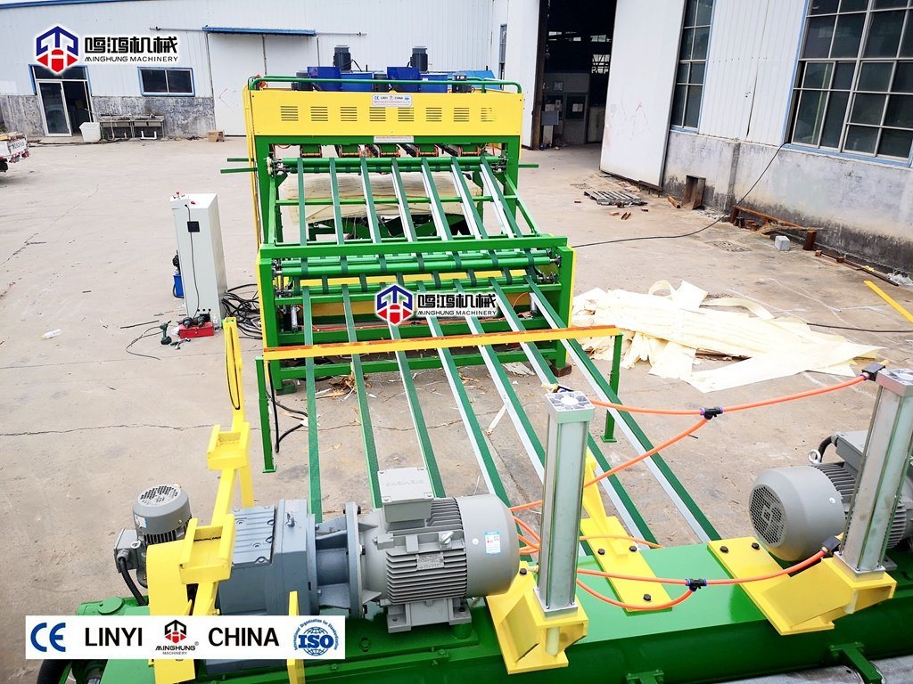 Máquina apiladora de chapa de madera para línea de producción de chapa