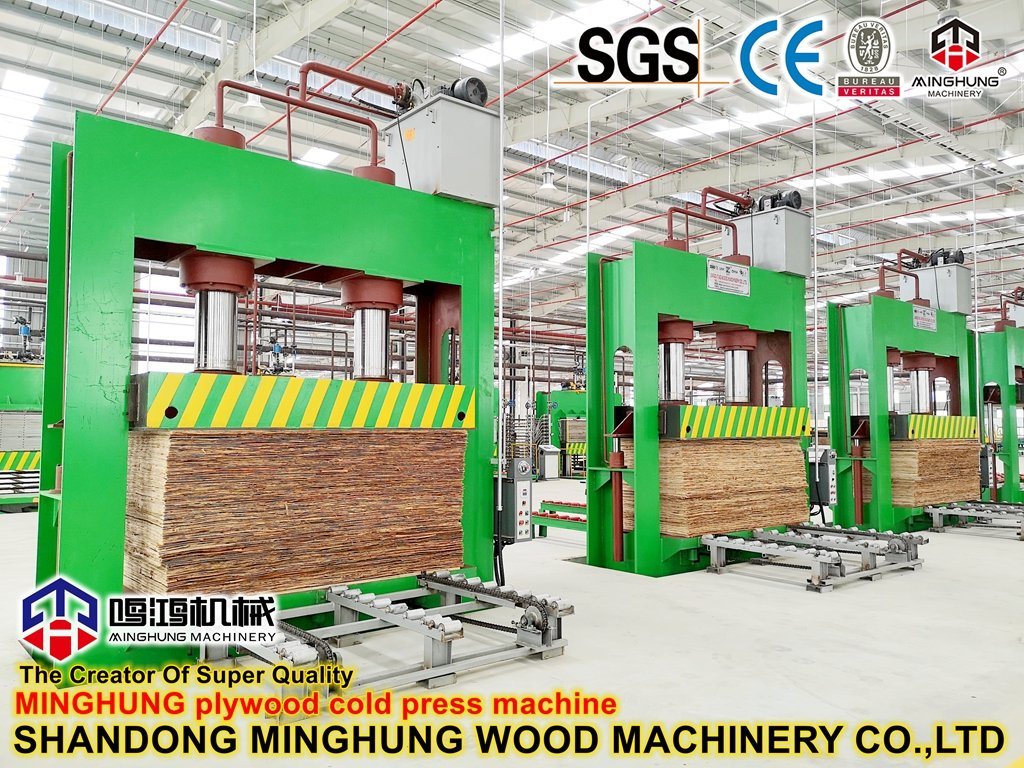 Máquina de fabricación de madera contrachapada Máquina de pre prensa hidráulica con núcleo de chapa