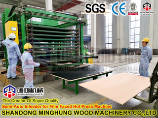Máquina de prensado en caliente con revestimiento de película de China Plywod