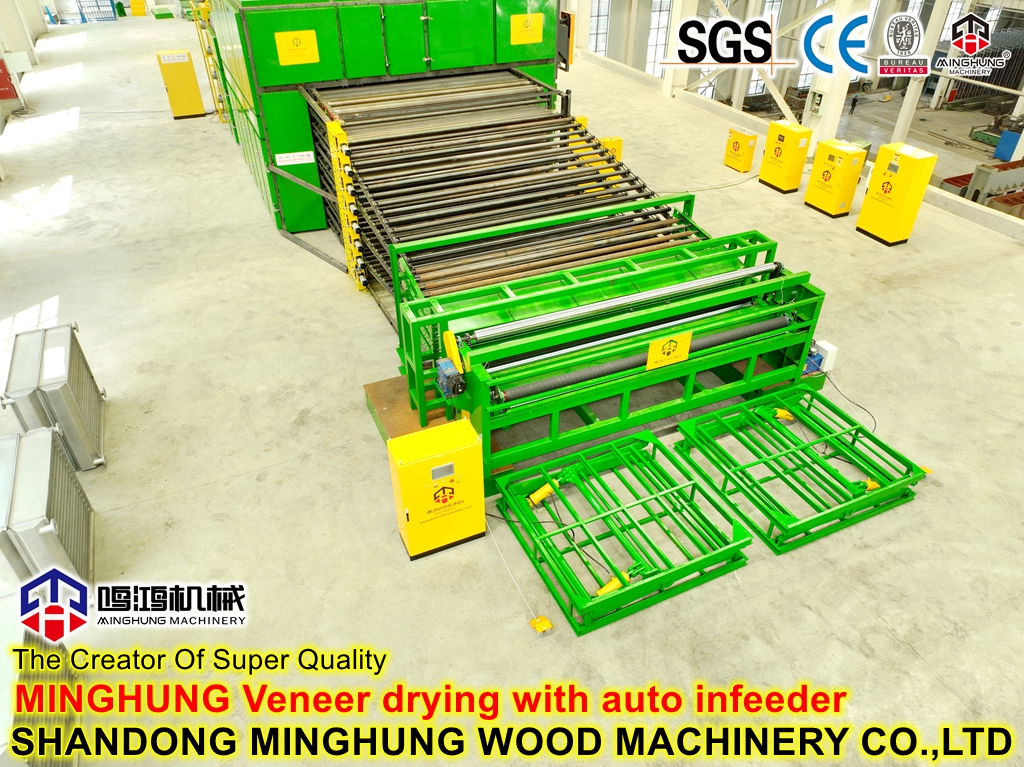 secado de chapa con alimentador automático