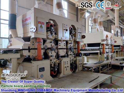 Máquina rectificadora de tableros de partículas, línea de lijado de madera contrachapada, lijadora de doble cara