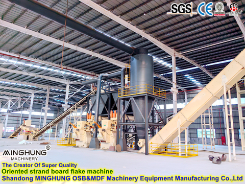 Línea de producción automática de tableros de partículas Minghung del fabricante genuino para máquina para fabricar OSB