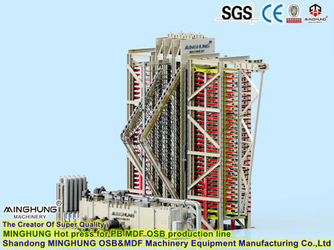 Línea de producción automática completa de equipos de productos de tableros de partículas/laminados de aglomerado