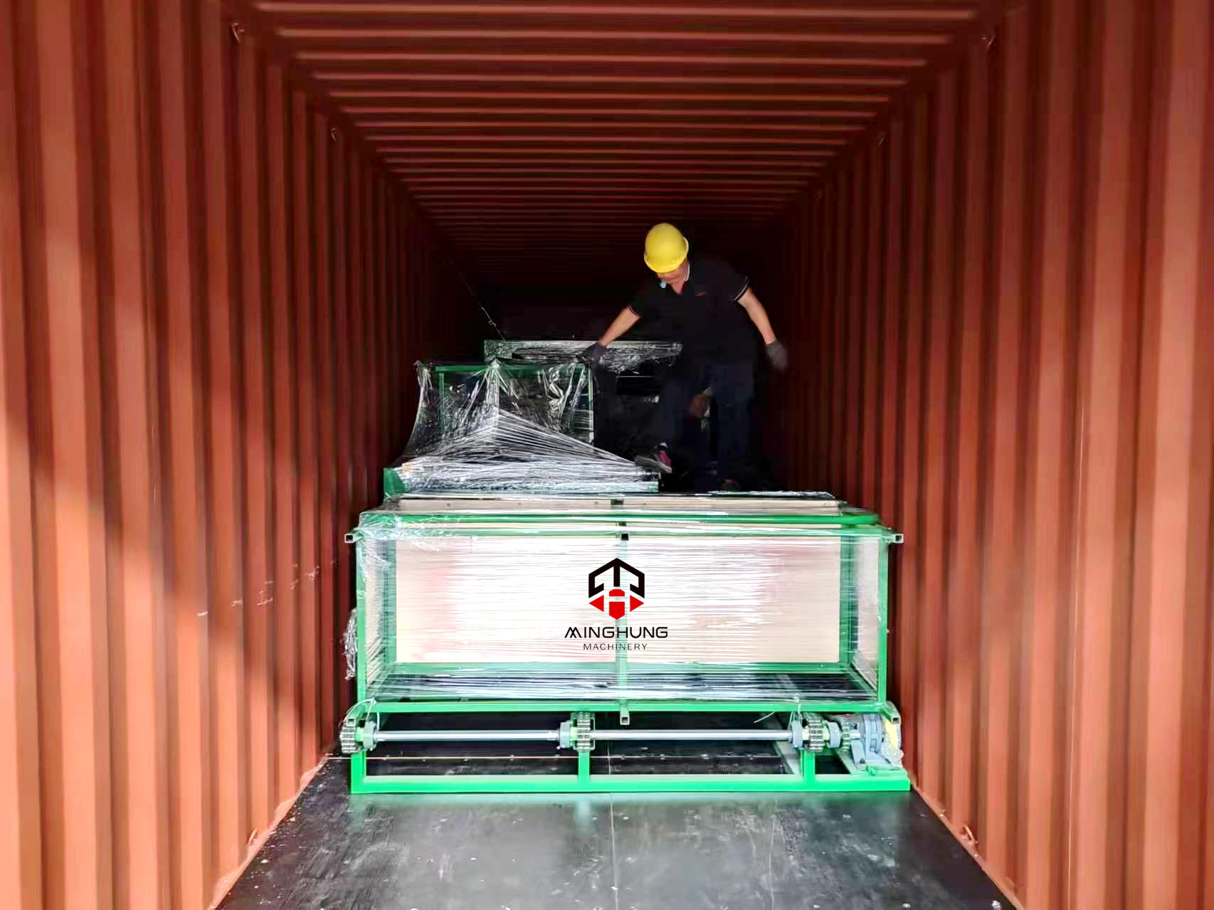 carga de la máquina de madera contrachapada minghung