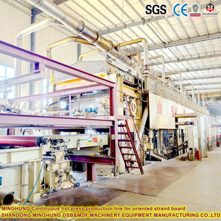  Regulación de presión de 12 zonas en una línea de producción continua de prensa plana de OSB de 8 pies de ancho