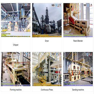 Línea de producción inicial de tableros de fibra orientada a un costo rentable